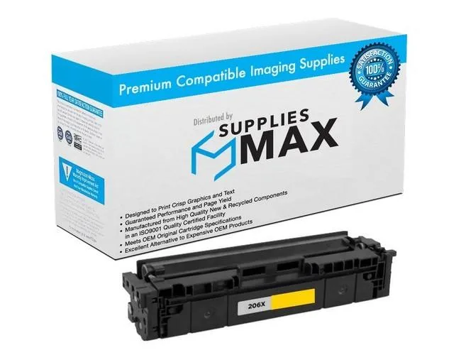 SuppliesMax SuppliesMax HEWW2112X Yellow High Yield Toner Cartridge 2450 Pages — product photo