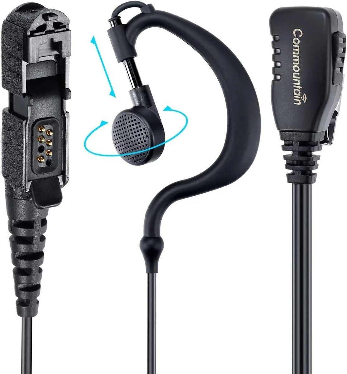 usbroway usbroway G-Shape Earpiece with Mic for Motorola XPR 3300 3500 3000e — product photo