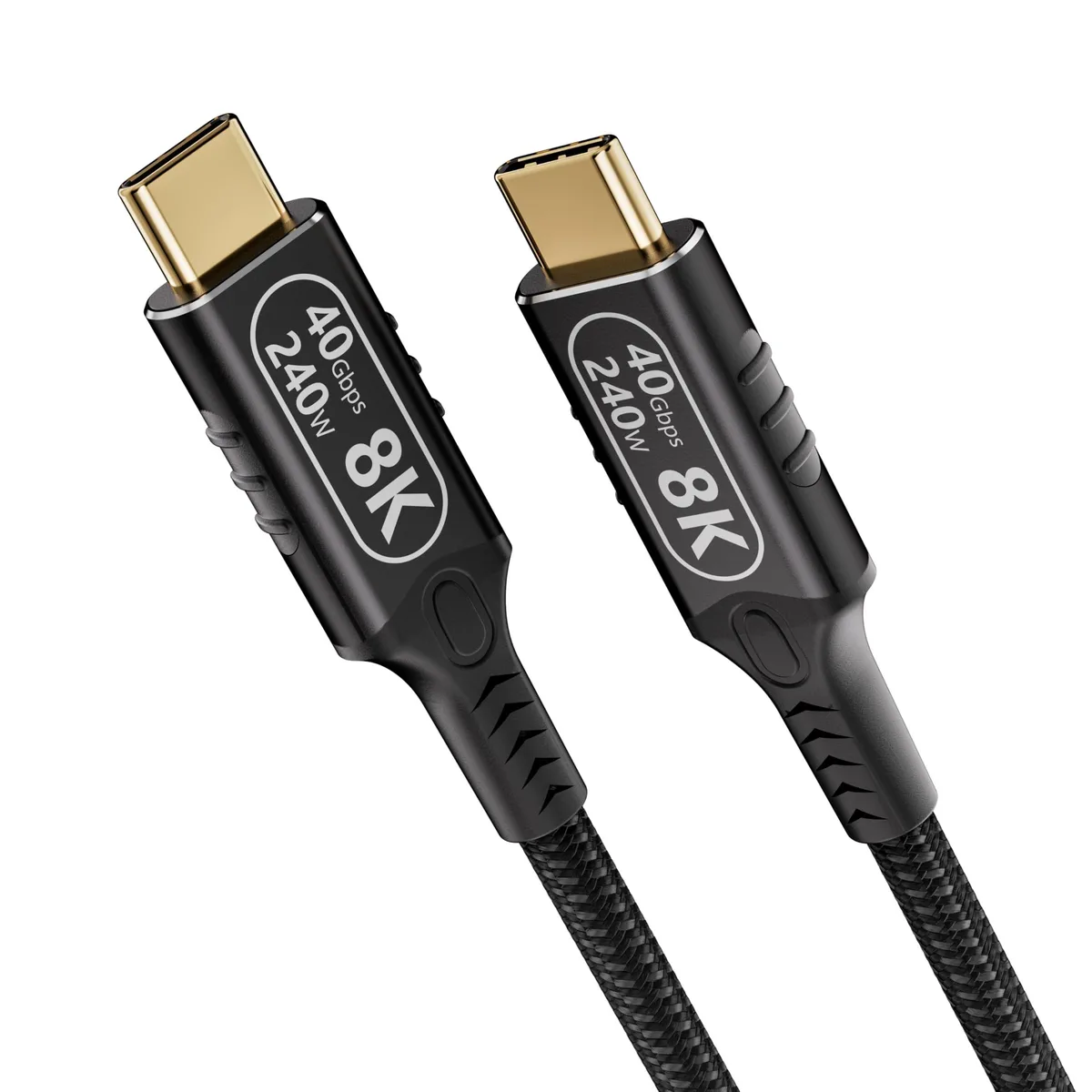 Vszerda Vszerda USB4 cable 40Gbps 240W 1ft Thunderbolt 3/4 8K/dual 4K — product photo