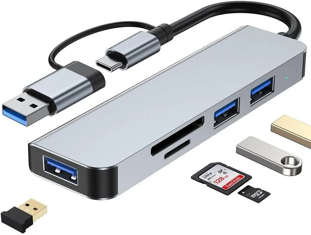MCHOSE MCHOSE VIENON 5 in 1 Aluminum USB-C Hub with 3 USB 3.0 Ports — product photo