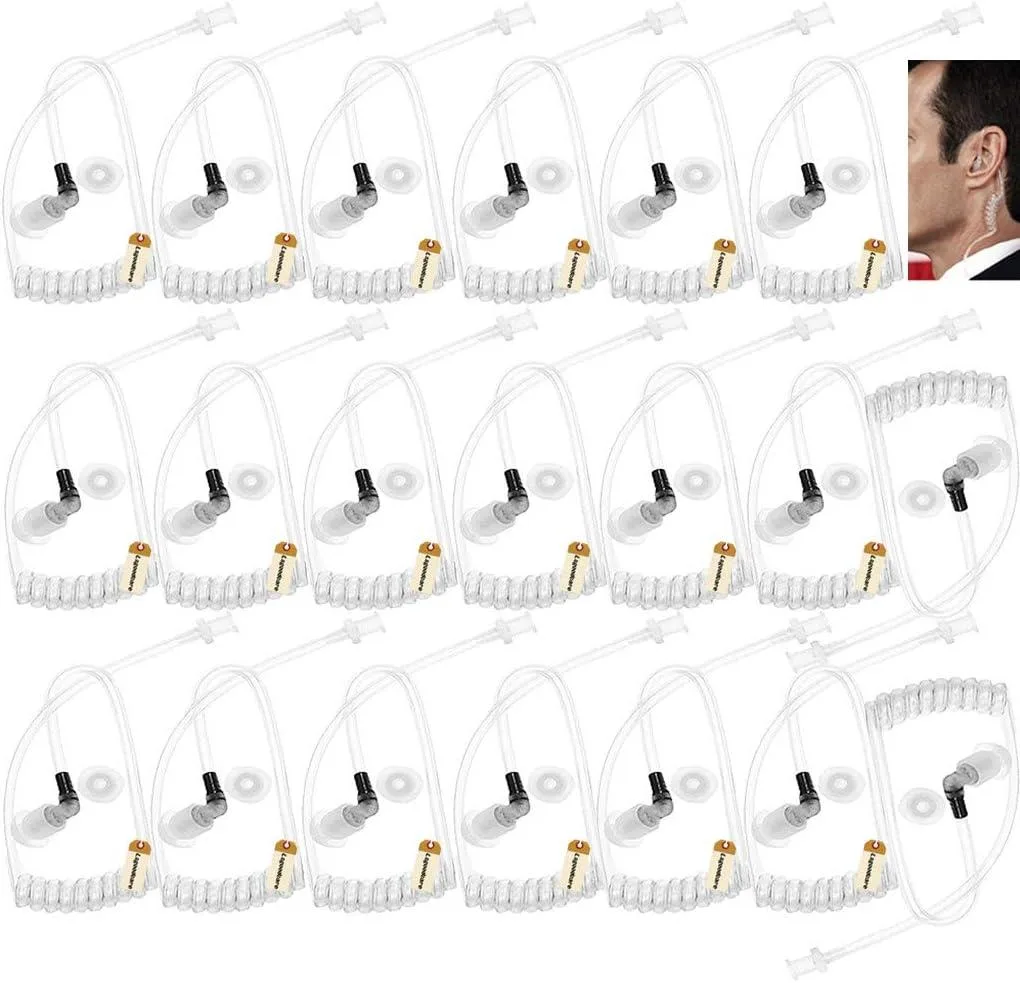 usbroway usbroway 20Pcs Replacement Acoustic Air Coil Tube Earbuds — product photo
