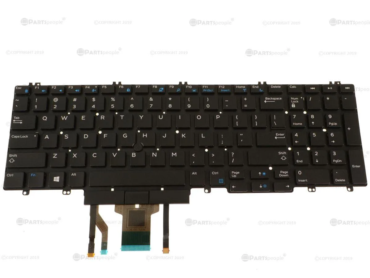 DELL DELL Precision 7530 7730 7540 7740 Backlit Keyboard 266YW laptop replacement part — product photo