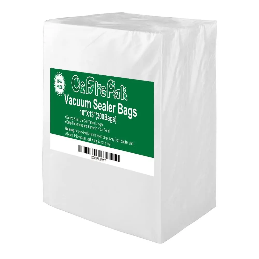 O2frepak 10x13 Plus Quart Vacuum Sealer Bags 300 Count — product photo