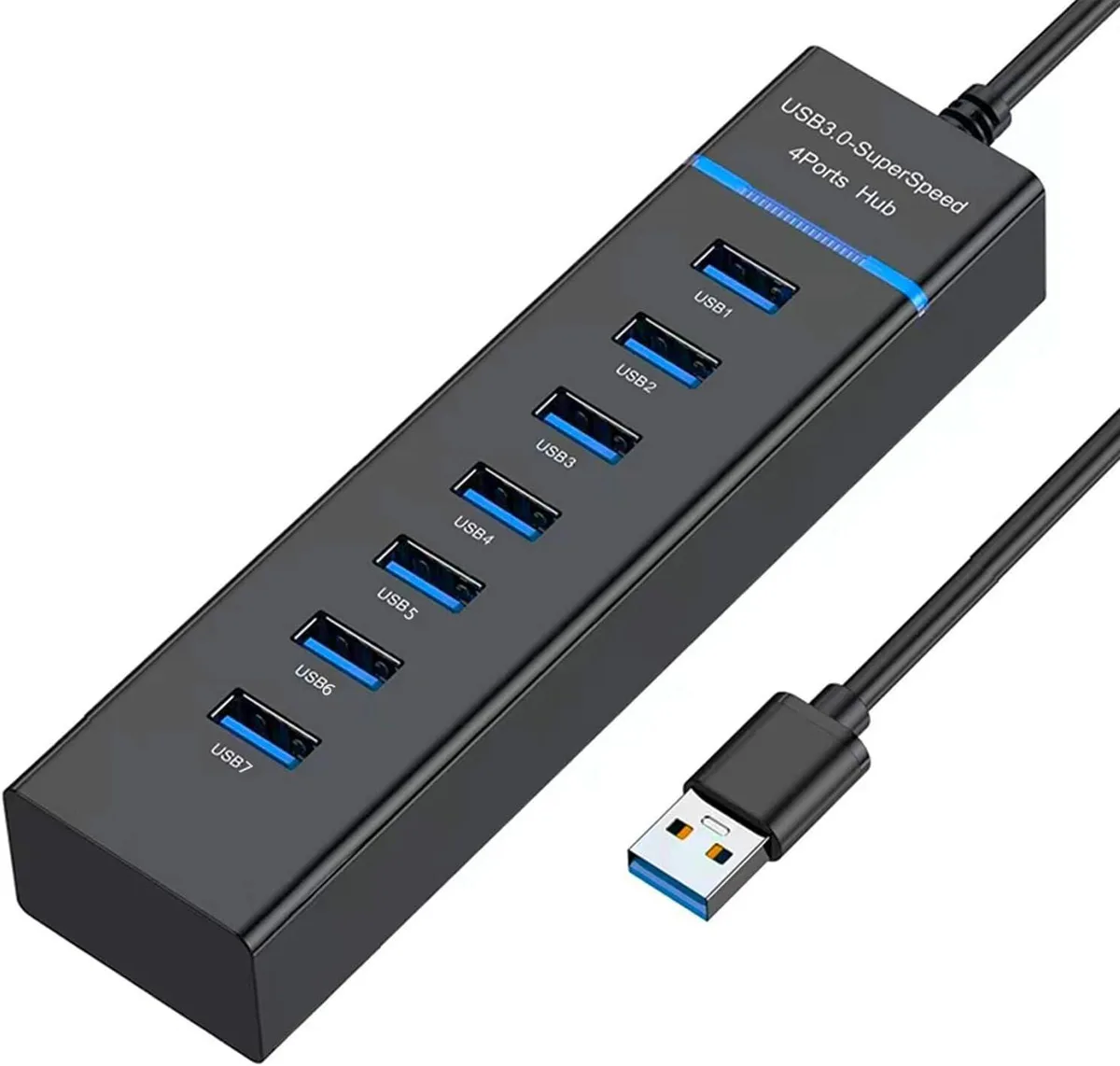 censreal censreal 7-port USB 3.0 data hub splitter gender changer — product photo