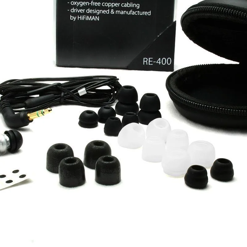 HiFiMAN HiFiMAN RE-400 Waterline in-ear headphones Silver/Black — product photo