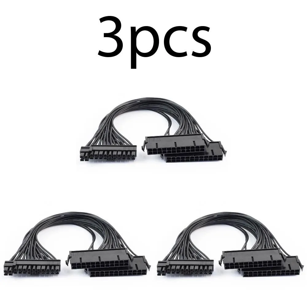 Centenex Electronics Centenex Electronics AS-CBPSDualAdapter-1 Dual PSU 24-pin adapter cable 30 cm 3 pack — product photo