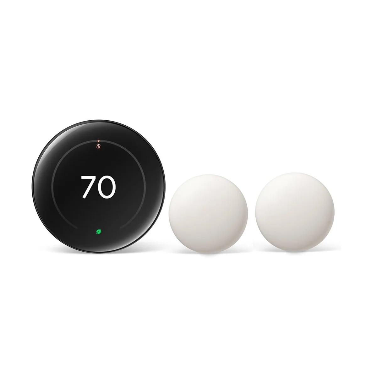 Google Google Nest Learning Thermostat 4th Gen 2-Pack Polished Obsidian — product photo