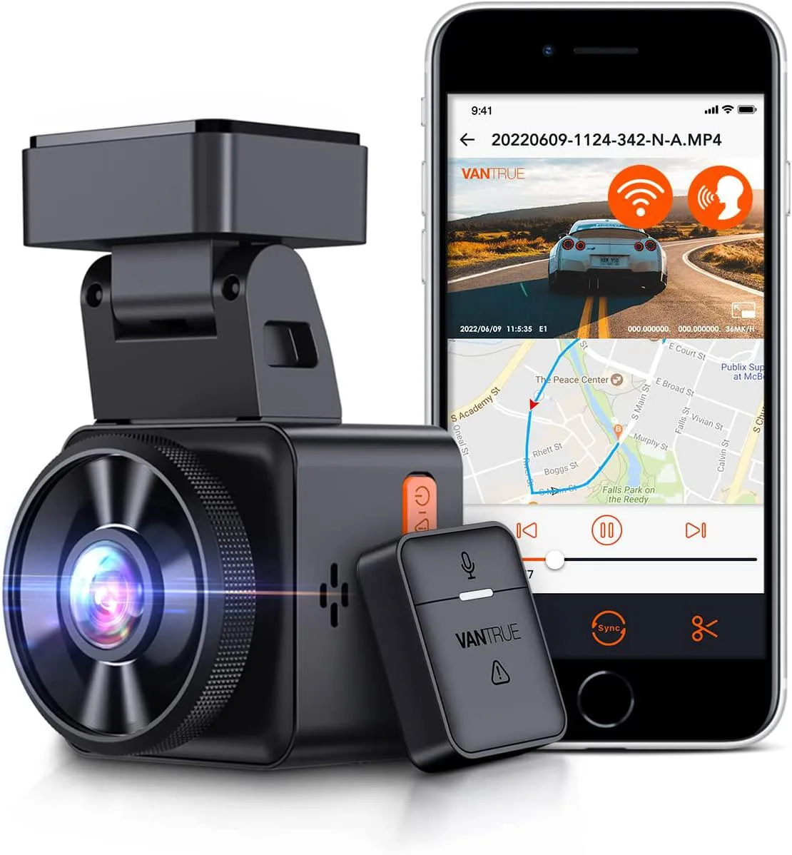 Vantrue Vantrue E1-G 2.5K 1.5" onboard camera system — product photo