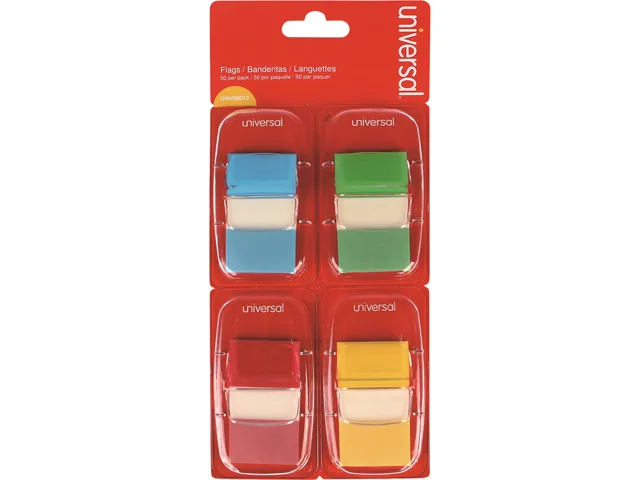 Universal Universal UNV99012 Pop-Up Page Flags 1.00" x 1.75" Assorted — product photo