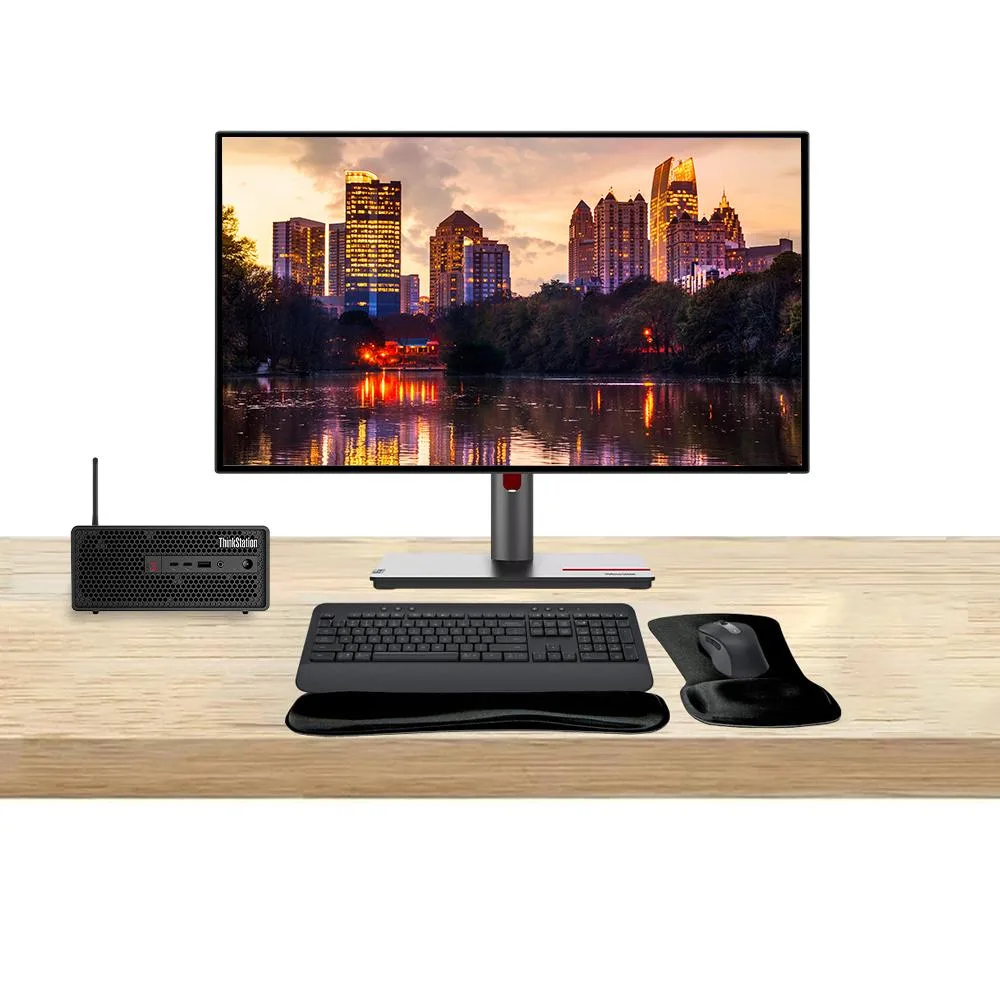 Lenovo Lenovo ThinkStation P3 SFF i7 64GB 1TB RTX A2000 12GB Dual 27 QHD MK650 — product photo