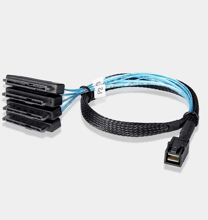 ETopSell ETopSell SFF-8643 to 4× SFF-8482 SAS cable with 15-pin power — product photo