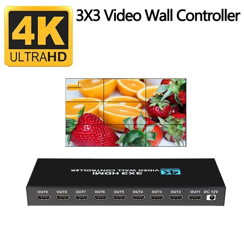 Jansicotek Jansicotek OZJP2 3x3 Video Wall Controller 1 in 9 out 4K30Hz professional video device — product photo