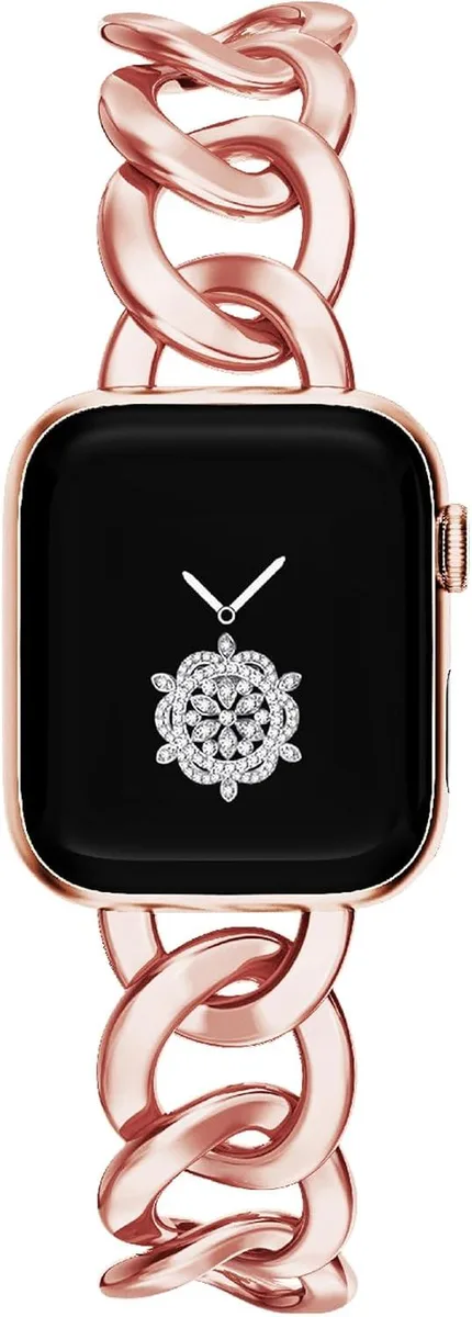 ETEIZU ETEIZU Women Cool Chain Metal Smartwatch Bands 38/40/41/42/44/45/46MM accessory — product photo