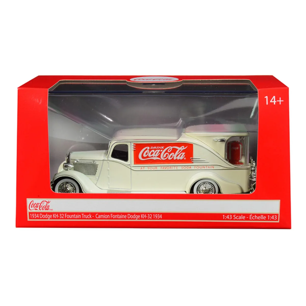 Motorcity Classics Motorcity Classics 1934 Dodge KH-32 Streamline Fountain Truck Coca-Cola Cream 1/43 Diecast Vehicle — product photo