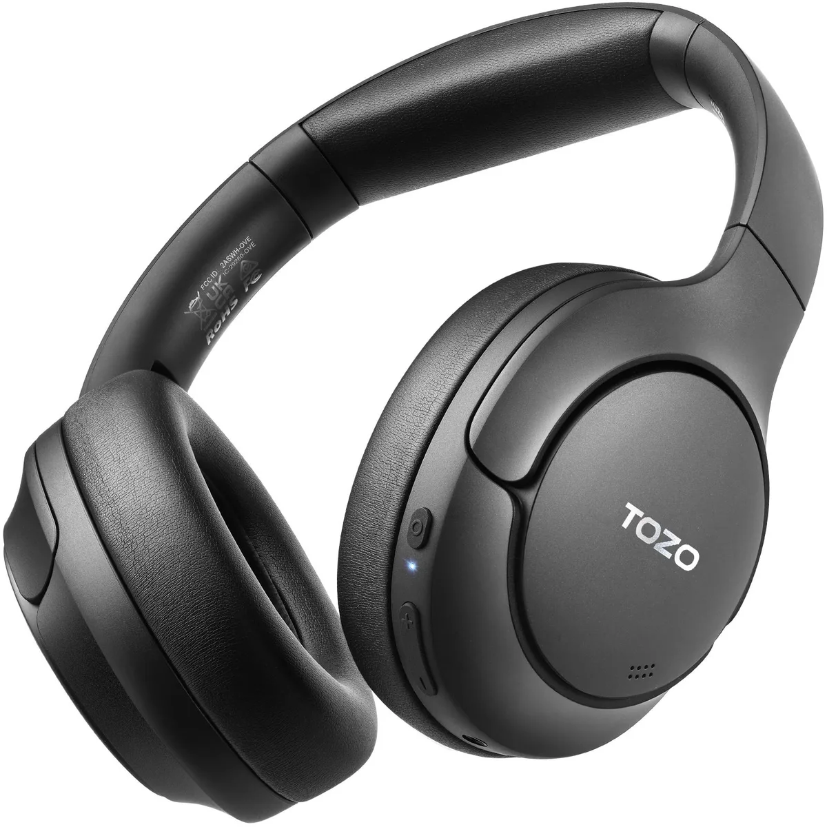 TOZO Store TOZO Store HT2 Over-Ear Headphones Hybrid ANC 60H 40mm Drivers Black — product photo