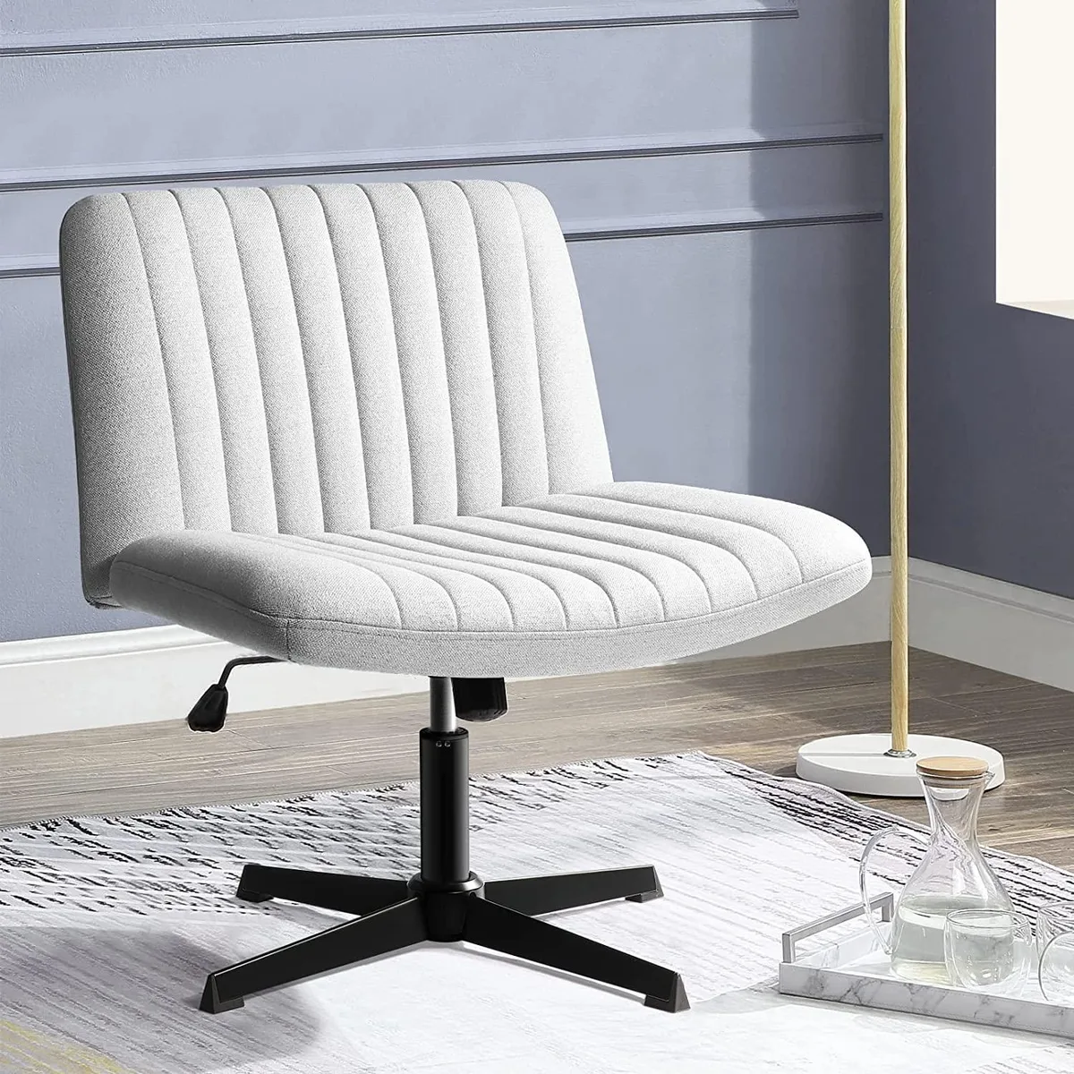 Vitesse Vitesse Armless Office Chair Grey No Wheels — product photo
