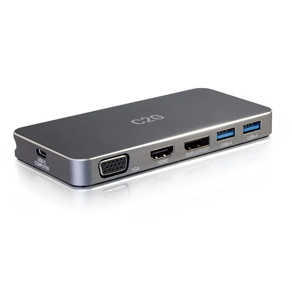 Cables To Go Cables To Go USB-C 7-in-1 Dual Display MST Docking Station 100W 4K 30Hz — product photo