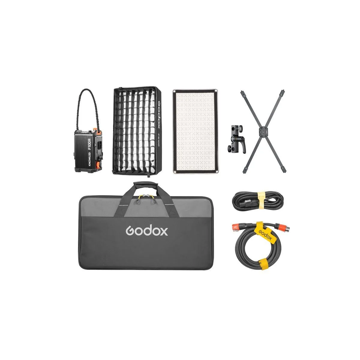 Godox Photo Equipment Co. Ltd Godox KNOWLED F100R RGB Flexible LED Light Mat 1x2 ft — product photo
