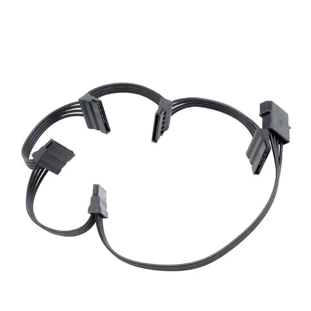 Vszerda Vszerda Molex 4 Pin Male to SATA Female Power Cable 26inch 66cm 1 to 5 — product photo
