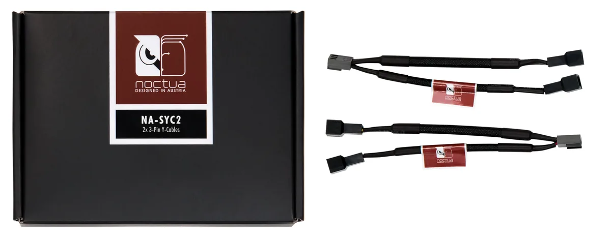 Noctua Noctua NA-SYC2 3-Pin Y-Cable Set Black 115mm — product photo