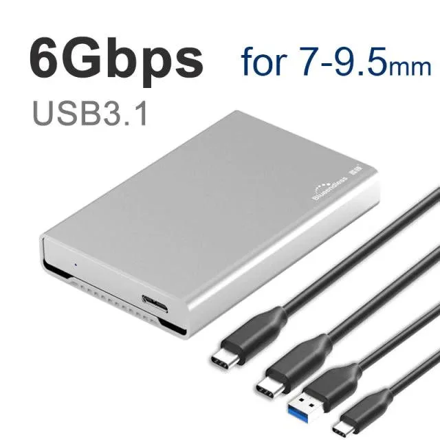 Hetai Tech Hetai Tech U23QC-A.C-C. 15mm Sata USB 3.1 enclosure — product photo