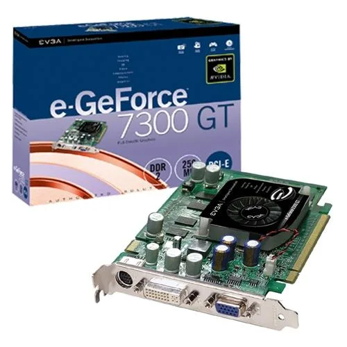EVGA EVGA 7300 GT graphics card 256MB GDDR2 PCIe x16 — product photo