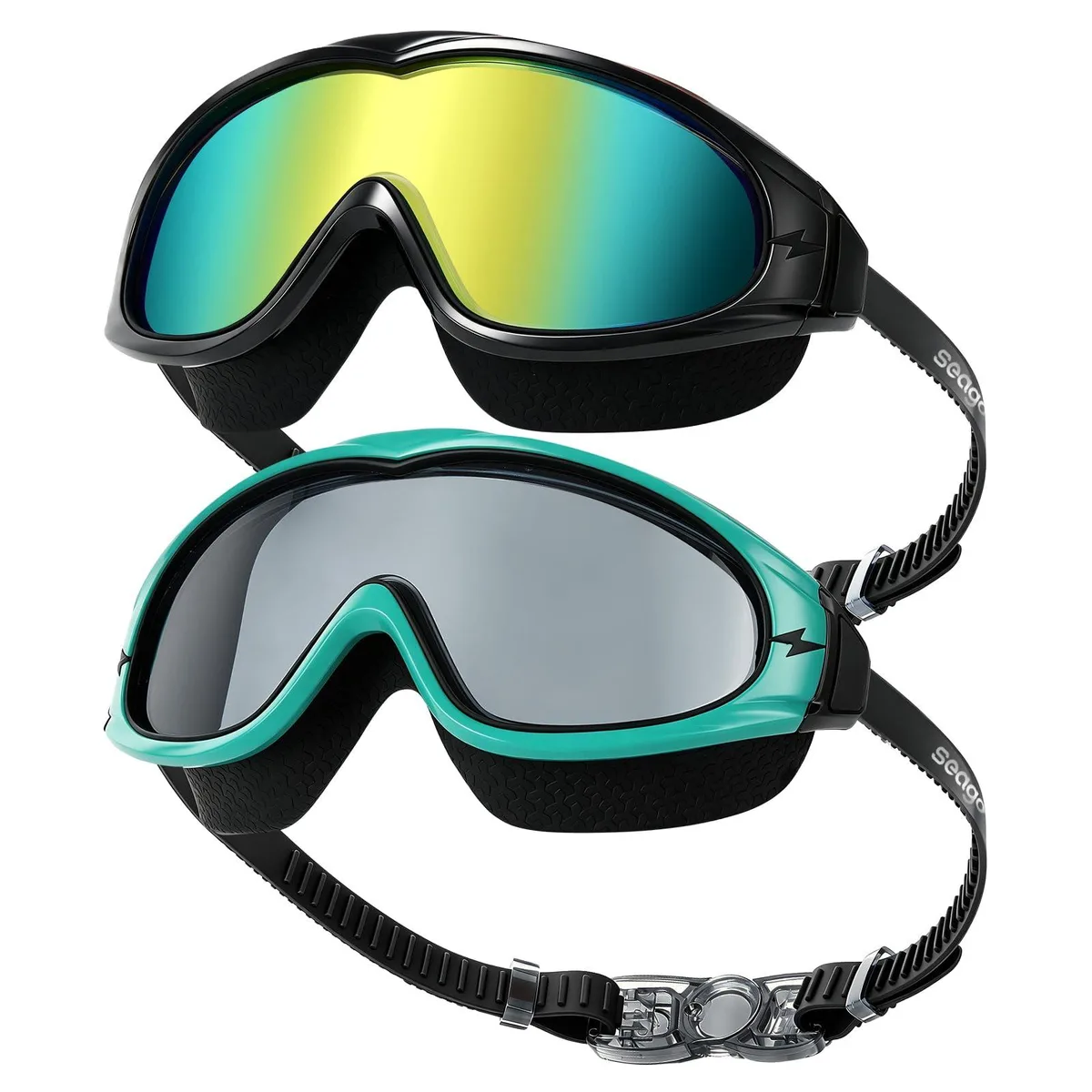  Seago 76a5-SG54-02 Over-The-Glasses Swim Goggles 2 Pack Gold — product photo