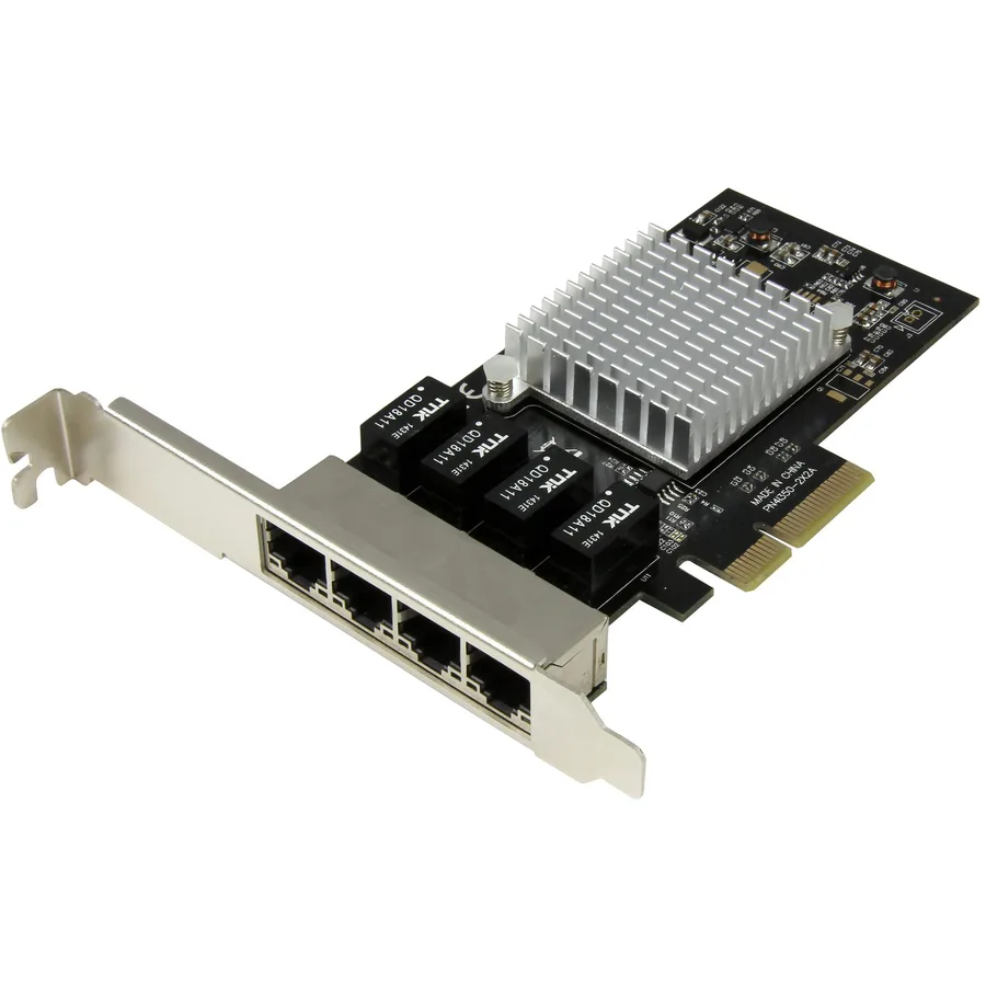 STARTECH STARTECH ST4000SPEXI 4-Port Gigabit Network Card — product photo