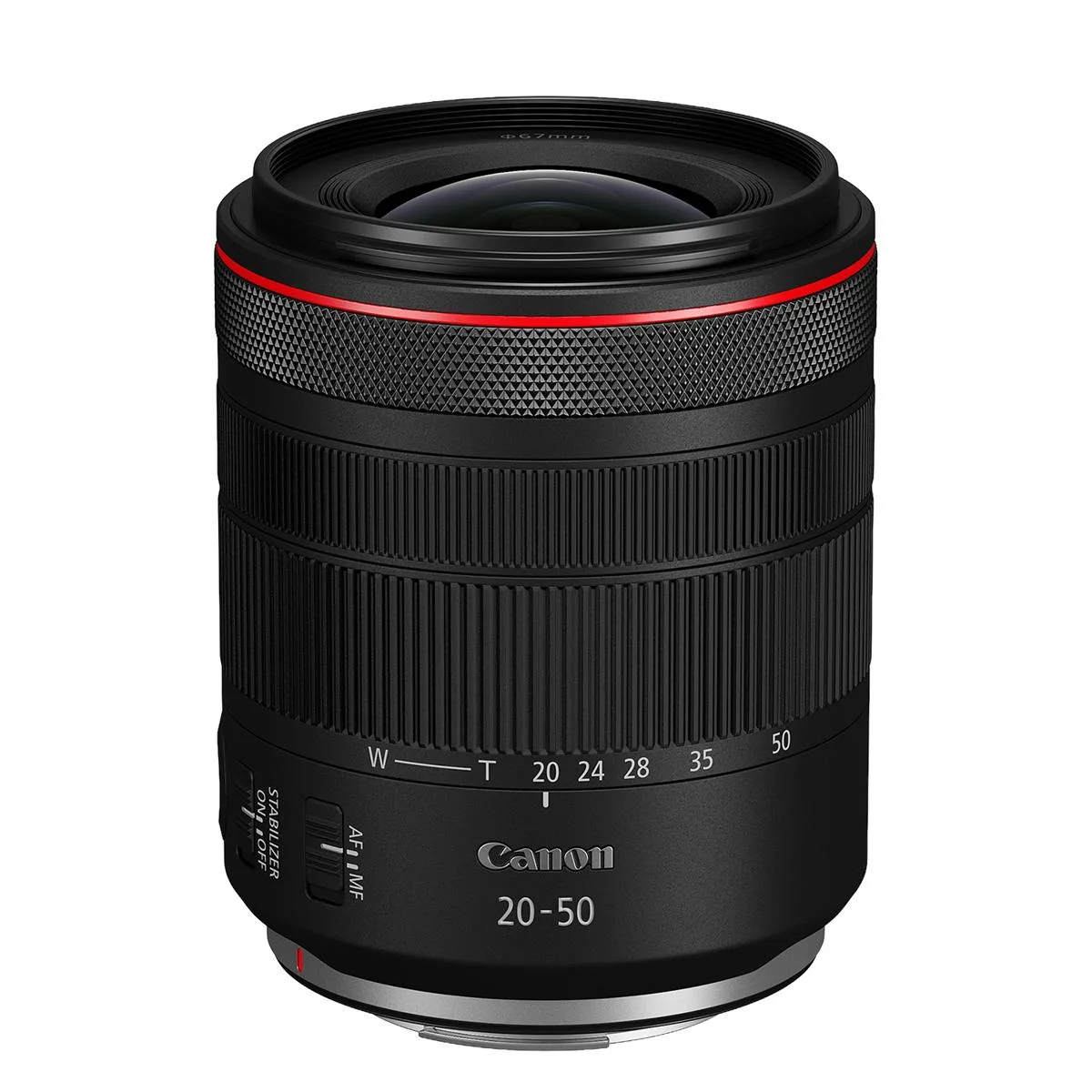 Canon Canon RF 20-50mm f/4 L IS USM Power Zoom camera lens — product photo