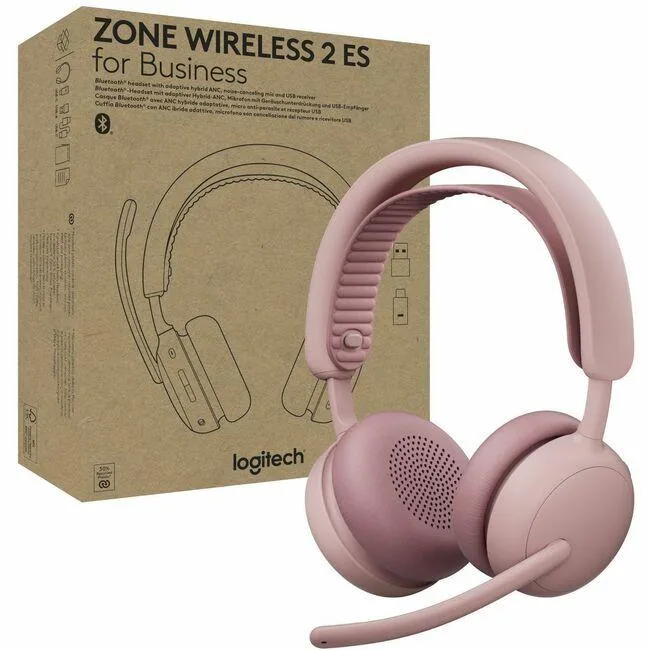 Logitech Logitech 981-001519 Zone Wireless 2 ES Headset Rose — product photo