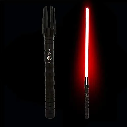 gengyouyuan gengyouyuan Lightsaber Heavy Dueling Metal Handle Black Handle Red Light — product photo