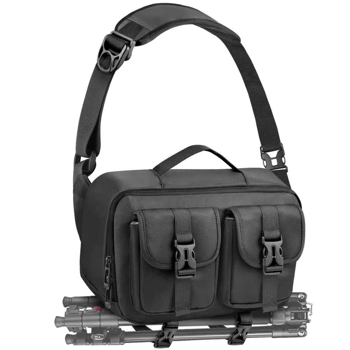  TAAOKA Takca Camera Sling Bag 12.6 x 5.1 x 7.8 in Black — product photo