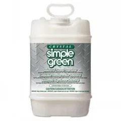 A five-gallon plastic pail of Simple Green concentrated cleaner/degreaser