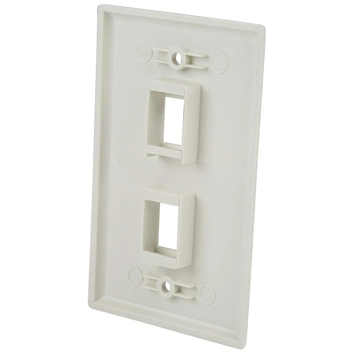 STARTECH STARTECH PLATE2WH Dual Outlet RJ45 Wall Plate White 2 Socket .1 — product photo