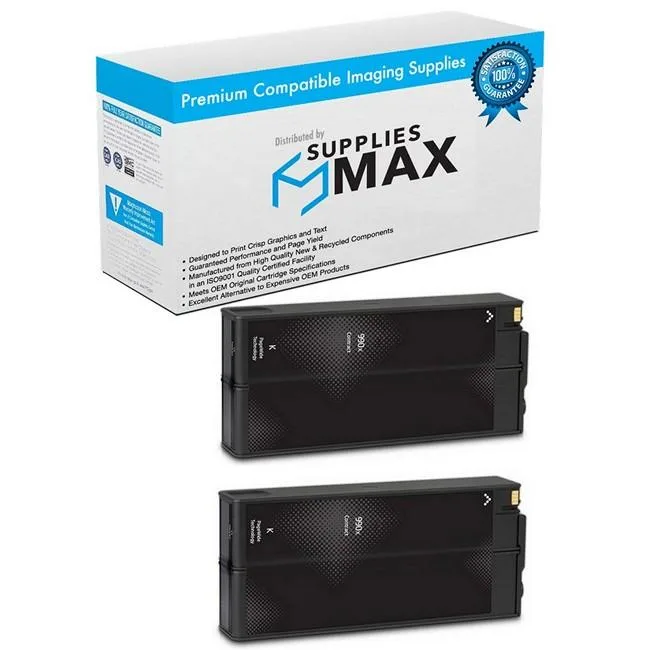 SuppliesMax SuppliesMax HP M0K01AND Black Inkjet Cartridge 2-Pack 20000 Pages — product photo