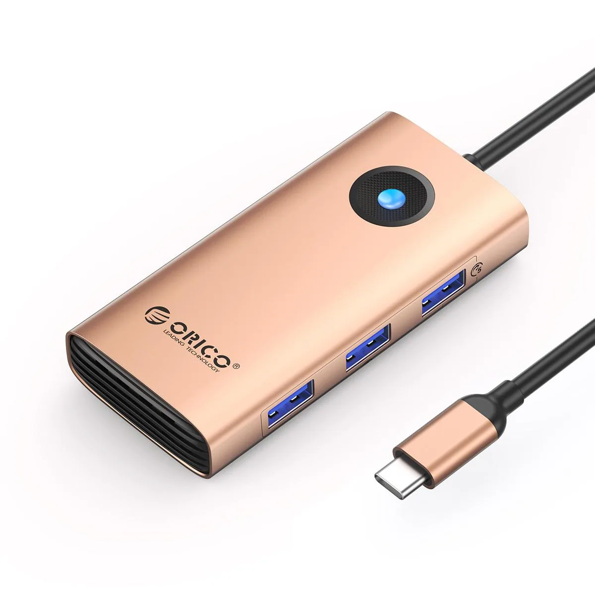 Orico Orico ORICO-PW11-6P docking station 6 in 1 Gold — product photo