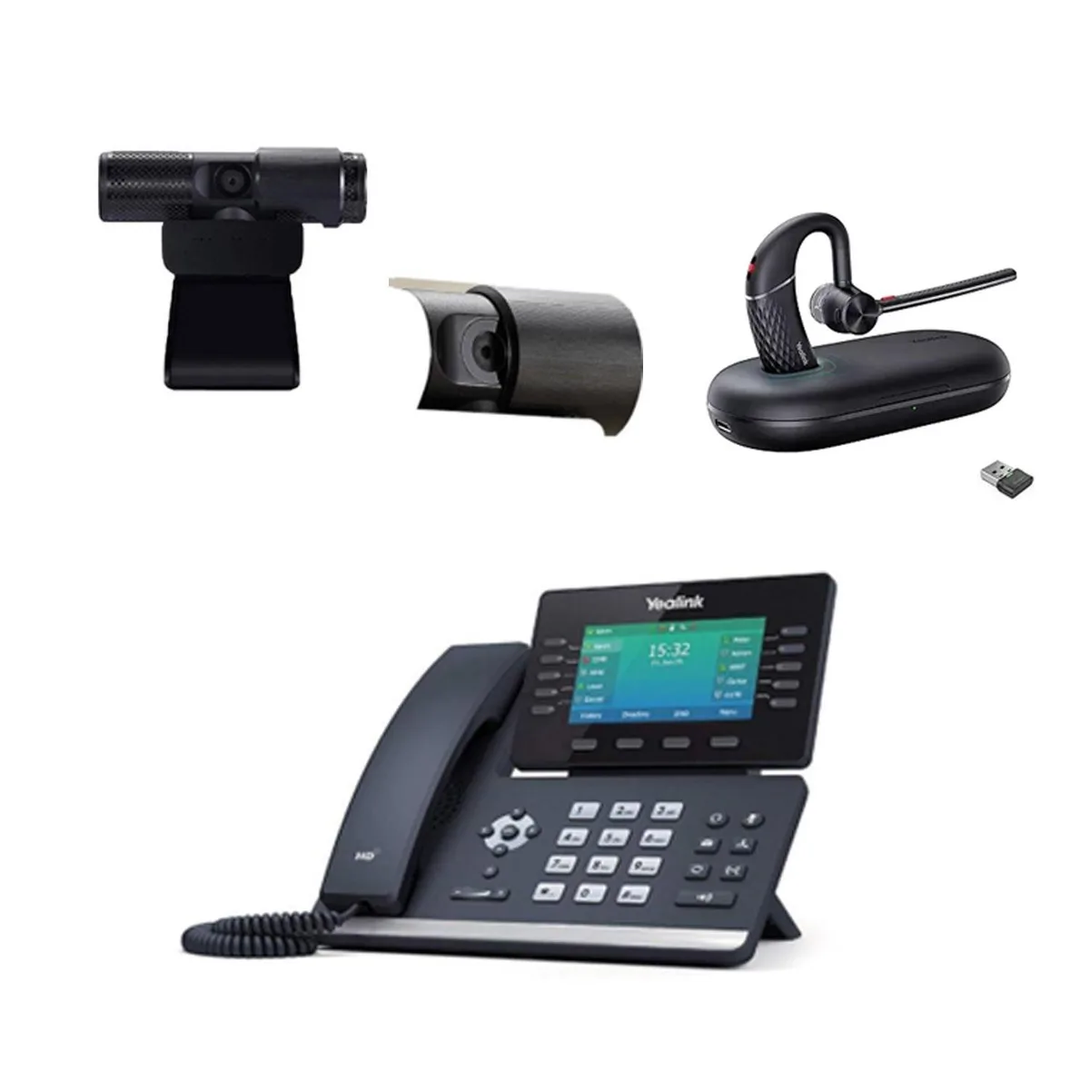Yealink Network Technology Co., Ltd Yealink BH71 Mono Bluetooth Headset with SIP-T54W Phone and Cam 313 Webcam — product photo
