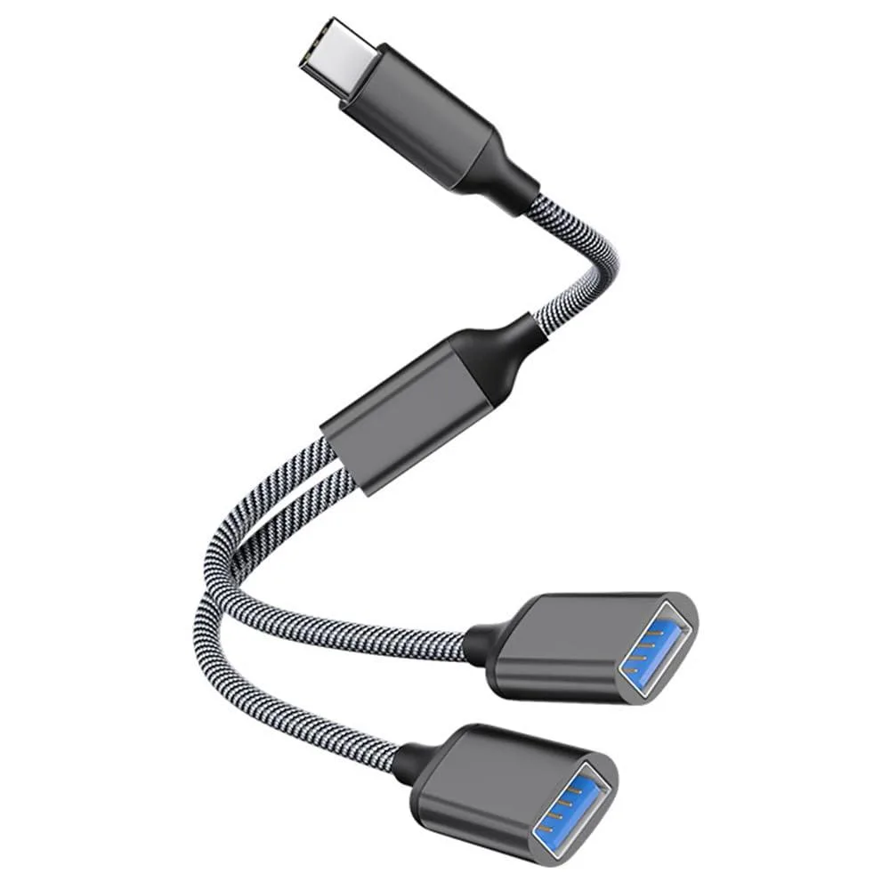 No Sew No Sew JX-USB C to Dual USB Adapter-001 USB converter 11.0 in 480 Mbps 10 W black — product photo