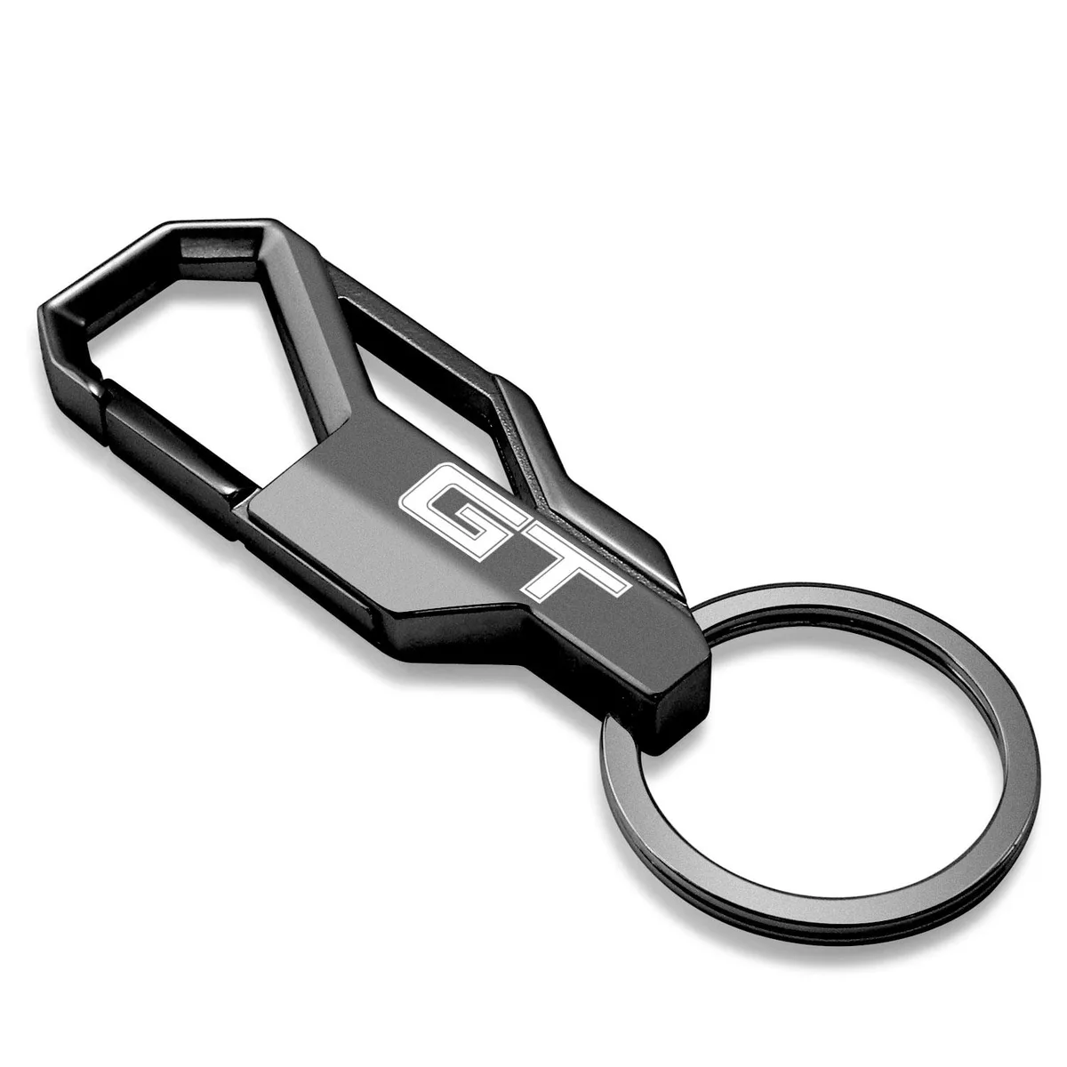 iPick Image, LLC iPick Image, LLC Ford Mustang GT Gunmetal Black Carabiner Snap Hook Key Chain — product photo