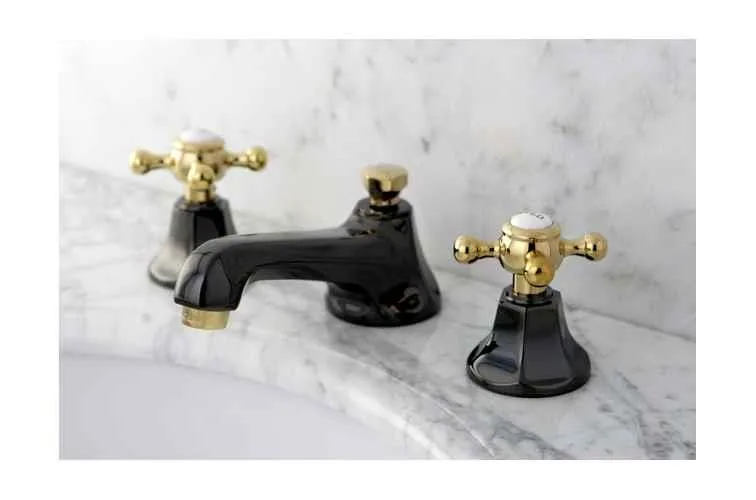 KINGSTON BRASS KINGSTON BRASS NS4469BX Water Onyx widespread lavatory faucet — product photo