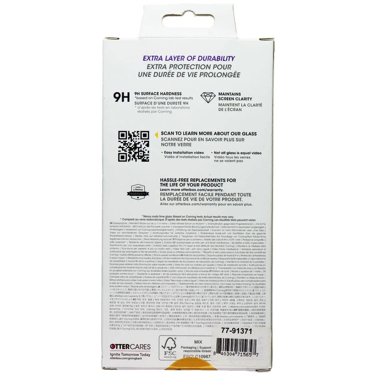 OtterBox OtterBox Alpha Glass Screen Protector 77-91371 for Samsung Galaxy A14 5G — product photo