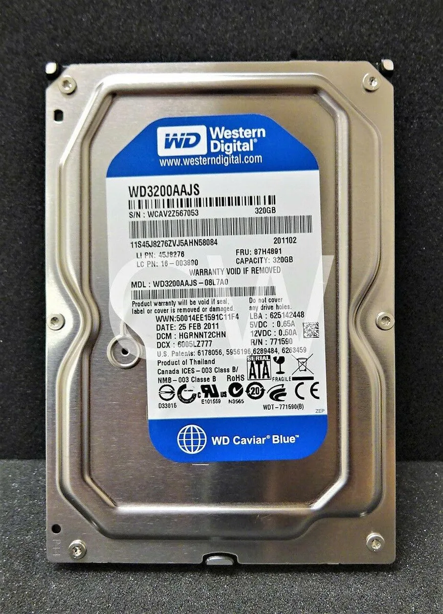 Western Digital Western Digital Caviar Blue WD3200AAJS 320GB 7200RPM 3.5" SATA internal hard drive — product photo