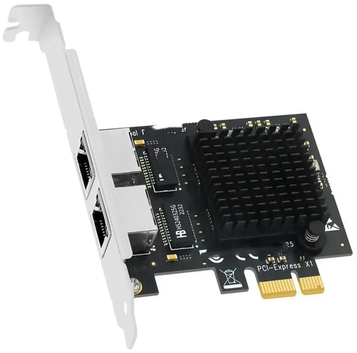 SMUGDESK SMUGDESK Dual 2.5G RJ45 PCIe x1 Network Card — product photo