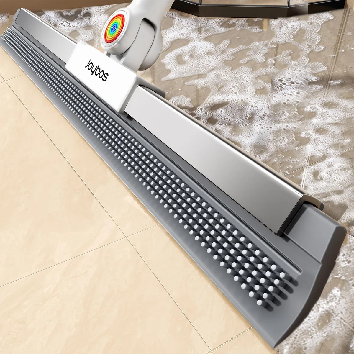 Floor Squeegee 63" 180° Rotating Head Gray — product photo
