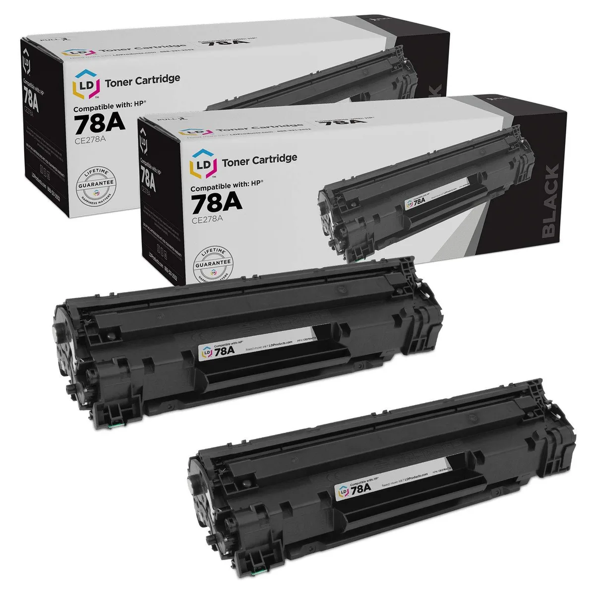 LD Products LD Products HP 78A CE278A Compatible Toner Cartridge Black 2-Pack — product photo