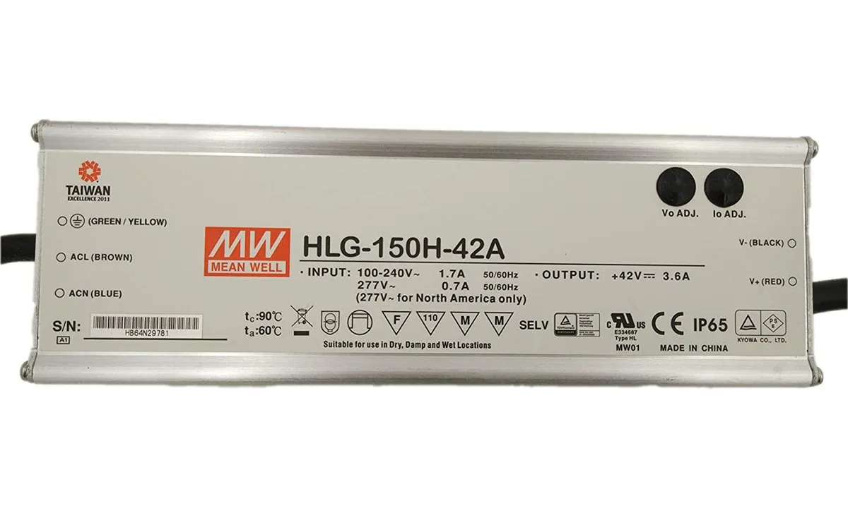 Mean Well Mean Well HLG-150H-42A 42V 3.6A 150W power supply — product photo