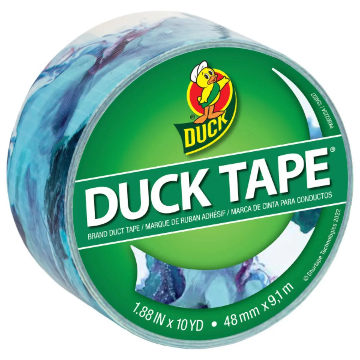 SHURTAPE TECHNOLOGIES, INC. SHURTAPE TECHNOLOGIES, INC. Duck Printed Duct Tape 1.88 in x 30 ft Marbling — product photo