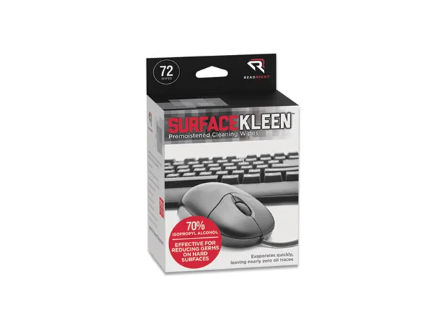 Read Right Read Right RR15109 Surfacekleen Wipes 72/Bx 70% IPA — product photo