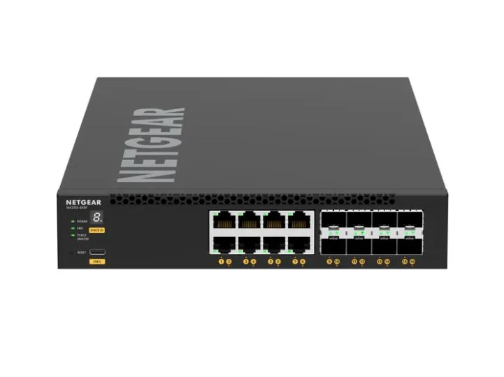 Netgear Inc. Netgear Inc. XSM4316-100NES 8-port 10G RJ45 + 8-port SFP+ network switch — product photo