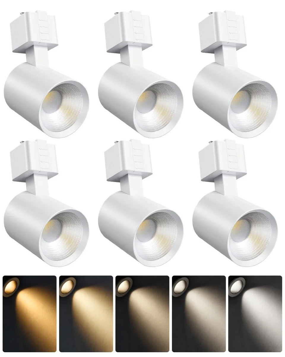  ALAMPEVER 6 Pack 10W 5CCT Track Lighting Heads White — product photo